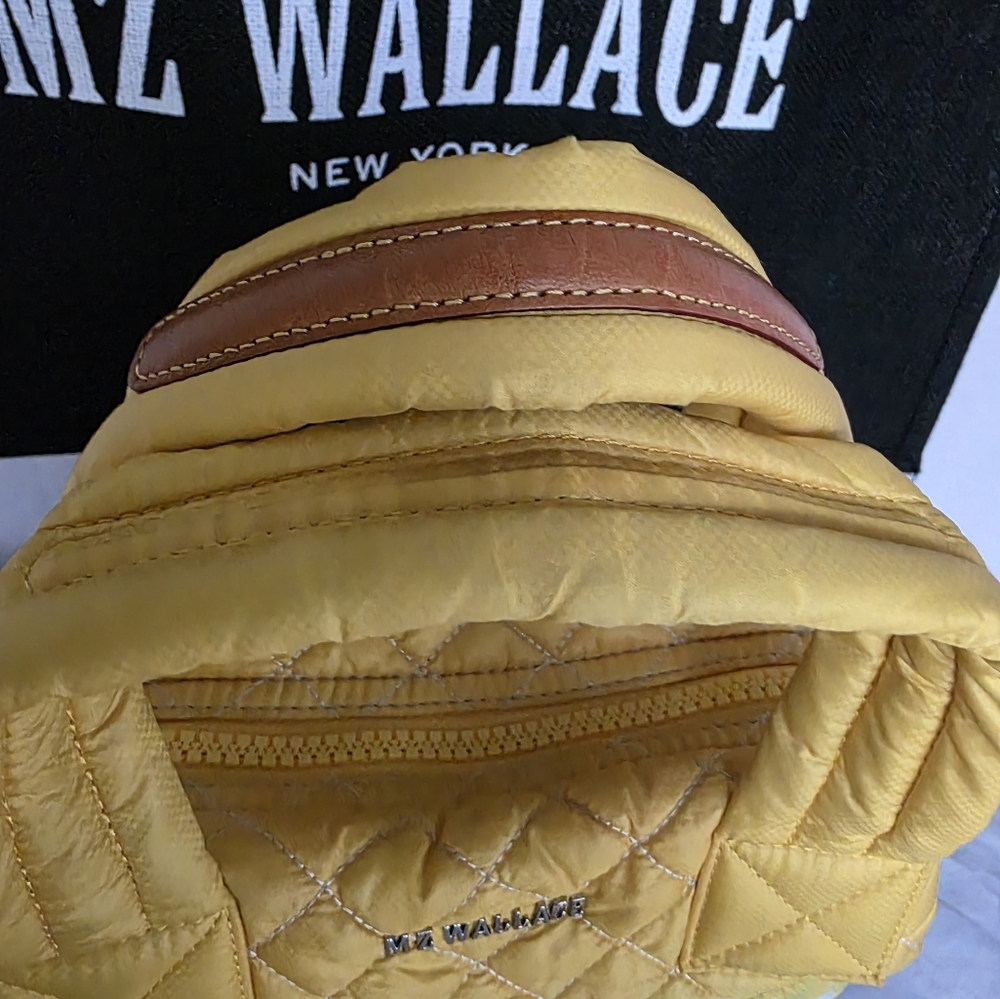 MZ Wallace Micro Sutton Bag Daffodil Tie Dye/Gold - Picture 8 of 16